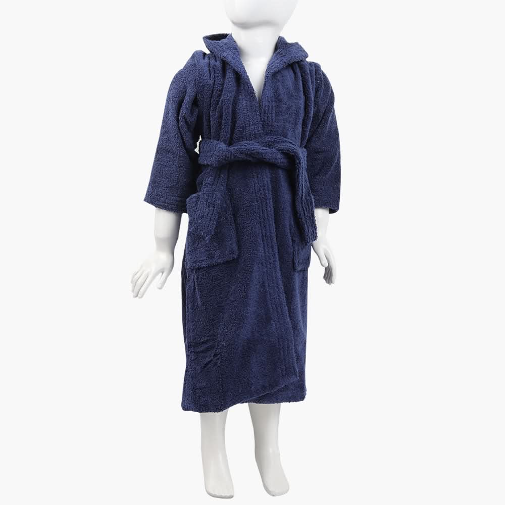Kids Bathrobe Plain - Dark Blue, Bath Towels, Chase Value, Chase Value