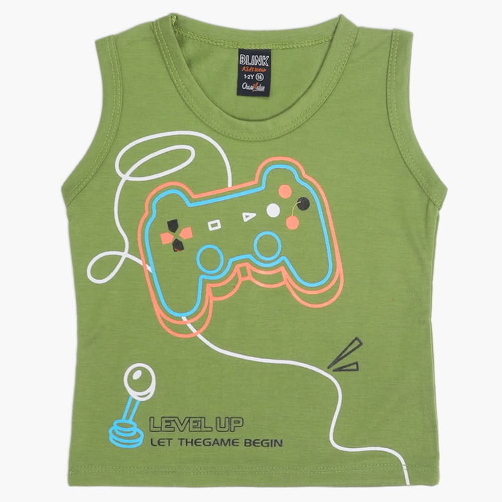 Boys Sando - Green, Boys T-Shirts, Chase Value, Chase Value