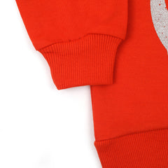 Girls Full Sleeves Sweat Shirt - Orange