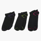 Women's Ankle Socks Pack Of 3 - Multi Color, Women Socks Stocking & Gloves, Chase Value, Chase Value
