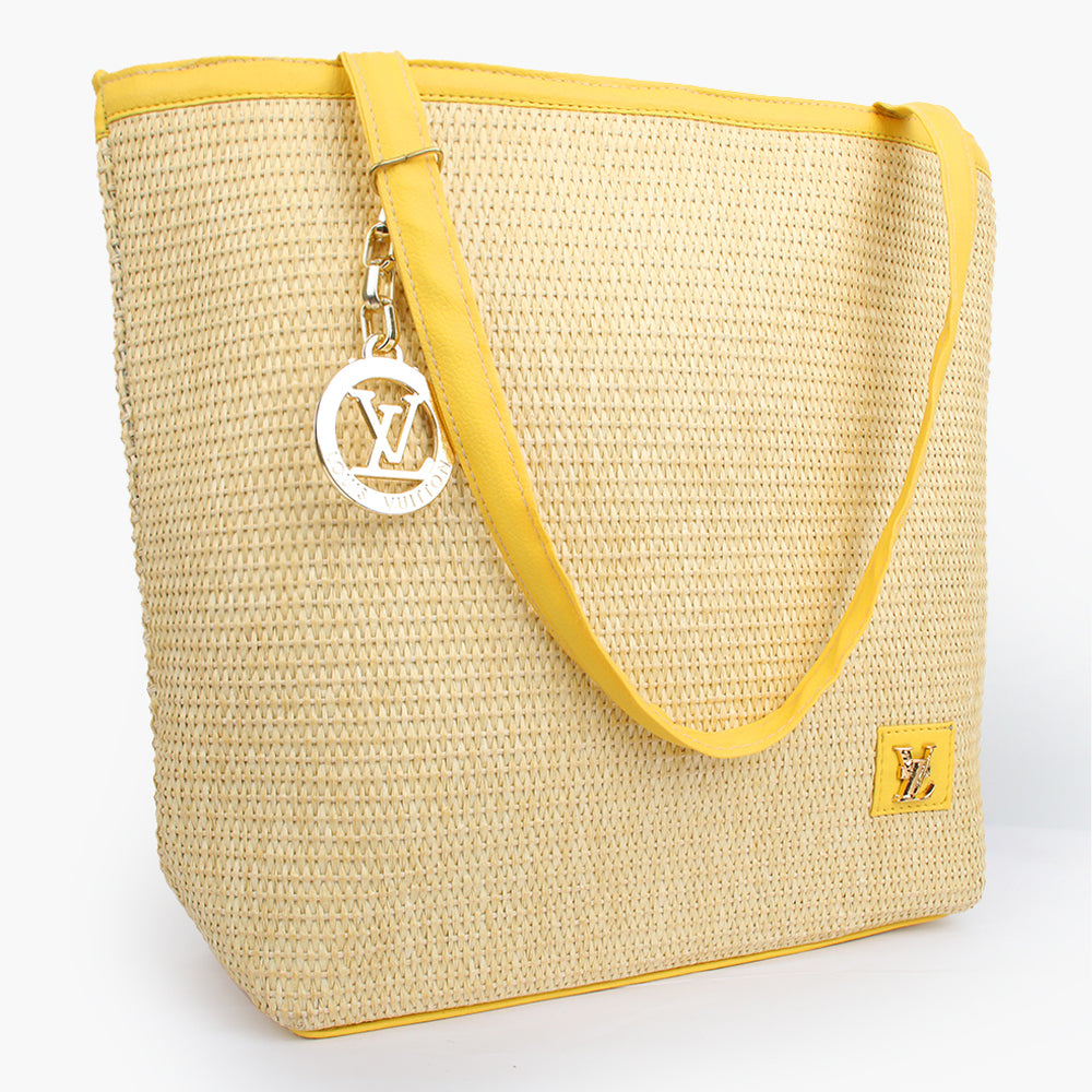 Women's Hand Bag - Yellow, Women Bags, Chase Value, Chase Value