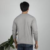 Men's Full Sleeves T-Shirt - Grey, Men's T-Shirts & Polos, Chase Value, Chase Value