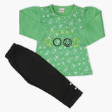 Girls Tights Suit - Light Green, Girls Suits, Chase Value, Chase Value