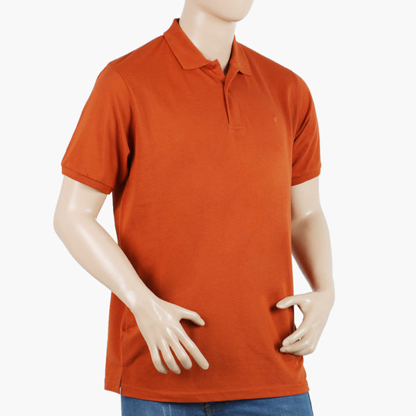Men's Valuable Half Sleeves Polo T-Shirt - Rust