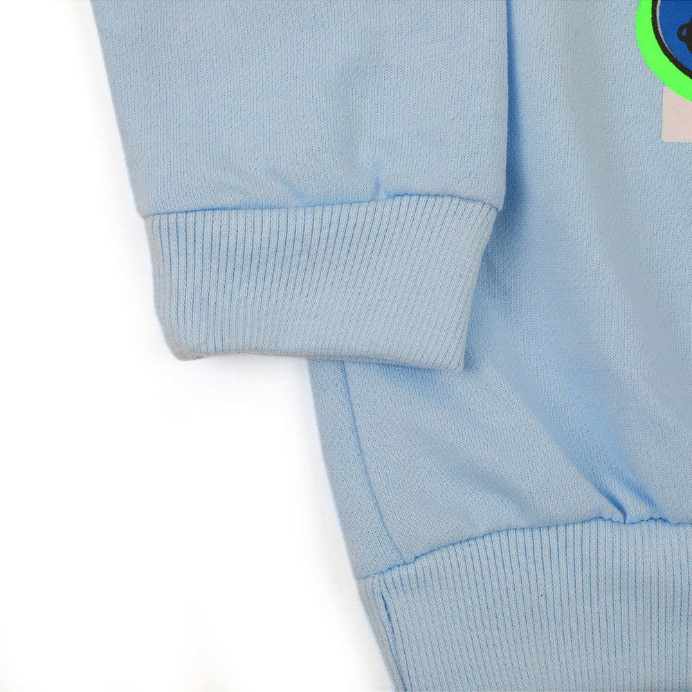 Girls Full Sleeves Sweat Shirt - Light Blue, Girls Hoodies & Sweat Shirts, Chase Value, Chase Value