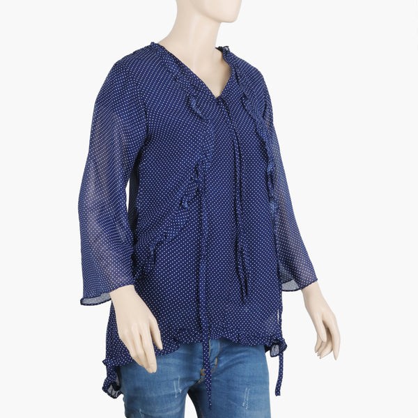 Women's Western Top - Dark Blue, Women T-Shirts & Tops, Chase Value, Chase Value