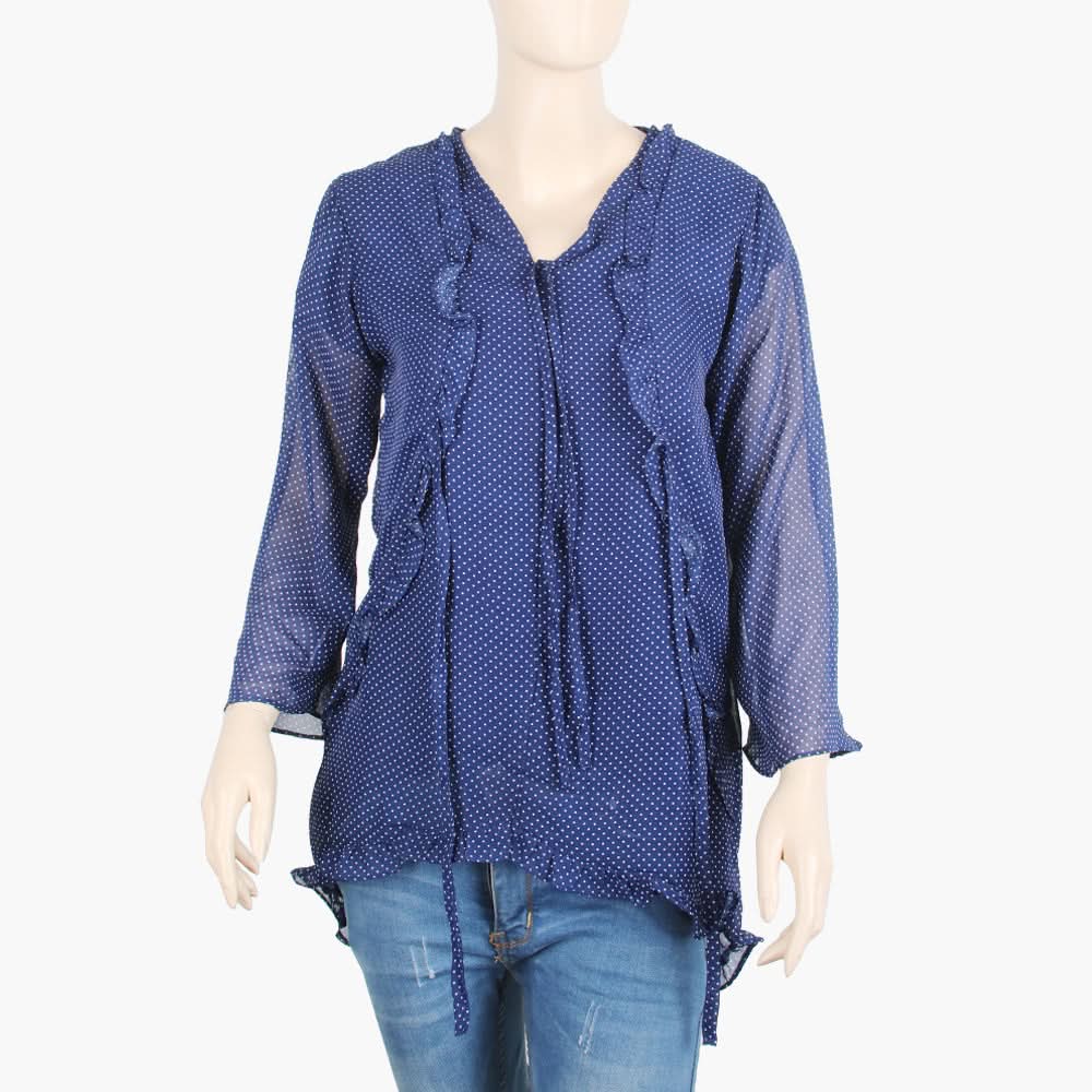 Women's Western Top - Dark Blue, Women T-Shirts & Tops, Chase Value, Chase Value
