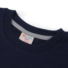 Girls Full Sleeves Sweat Shirt - Navy Blue