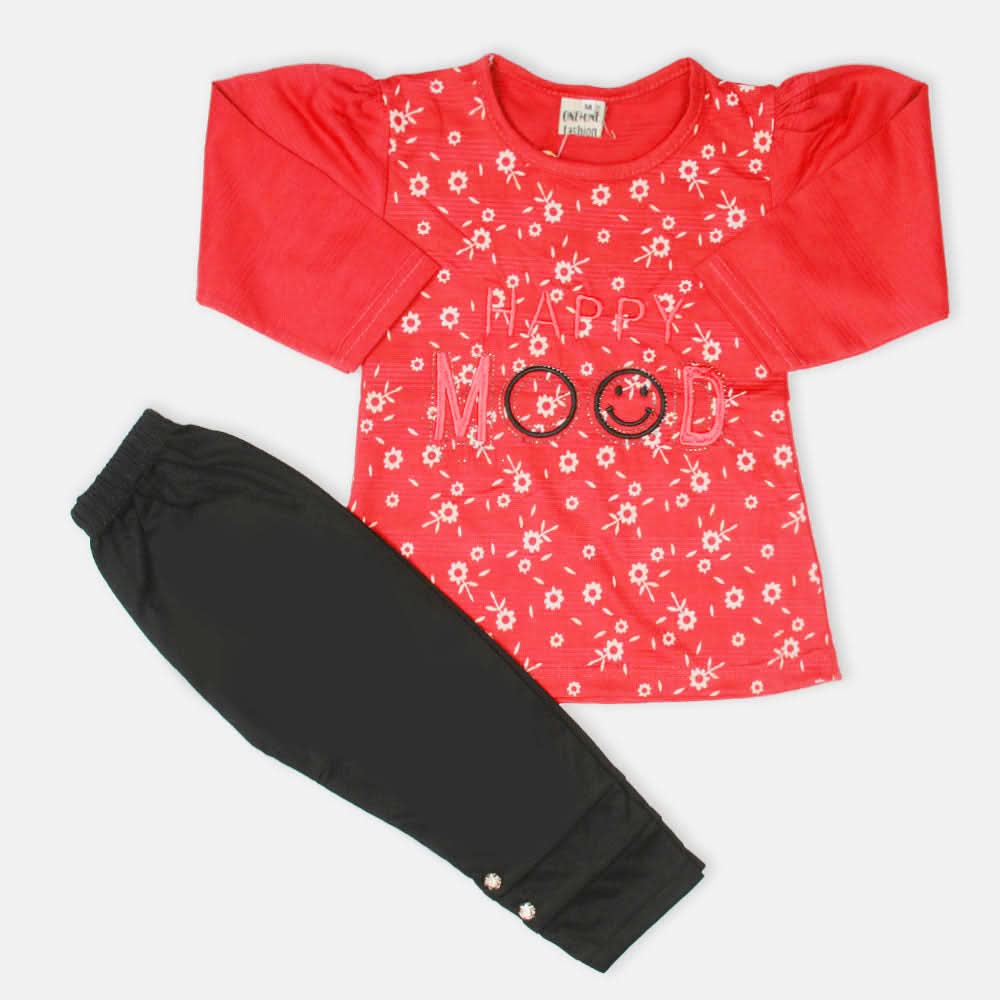 Girls Tights Suit - Red, Girls Suits, Chase Value, Chase Value