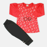 Girls Tights Suit - Red, Girls Suits, Chase Value, Chase Value