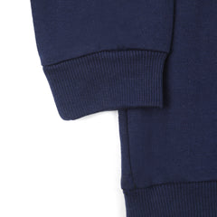 Girls Full Sleeves Sweat Shirt - Navy Blue