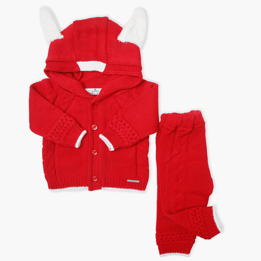 Newborn Boys Sweater Suit - Red, Newborn Boys Winterwear, Chase Value, Chase Value