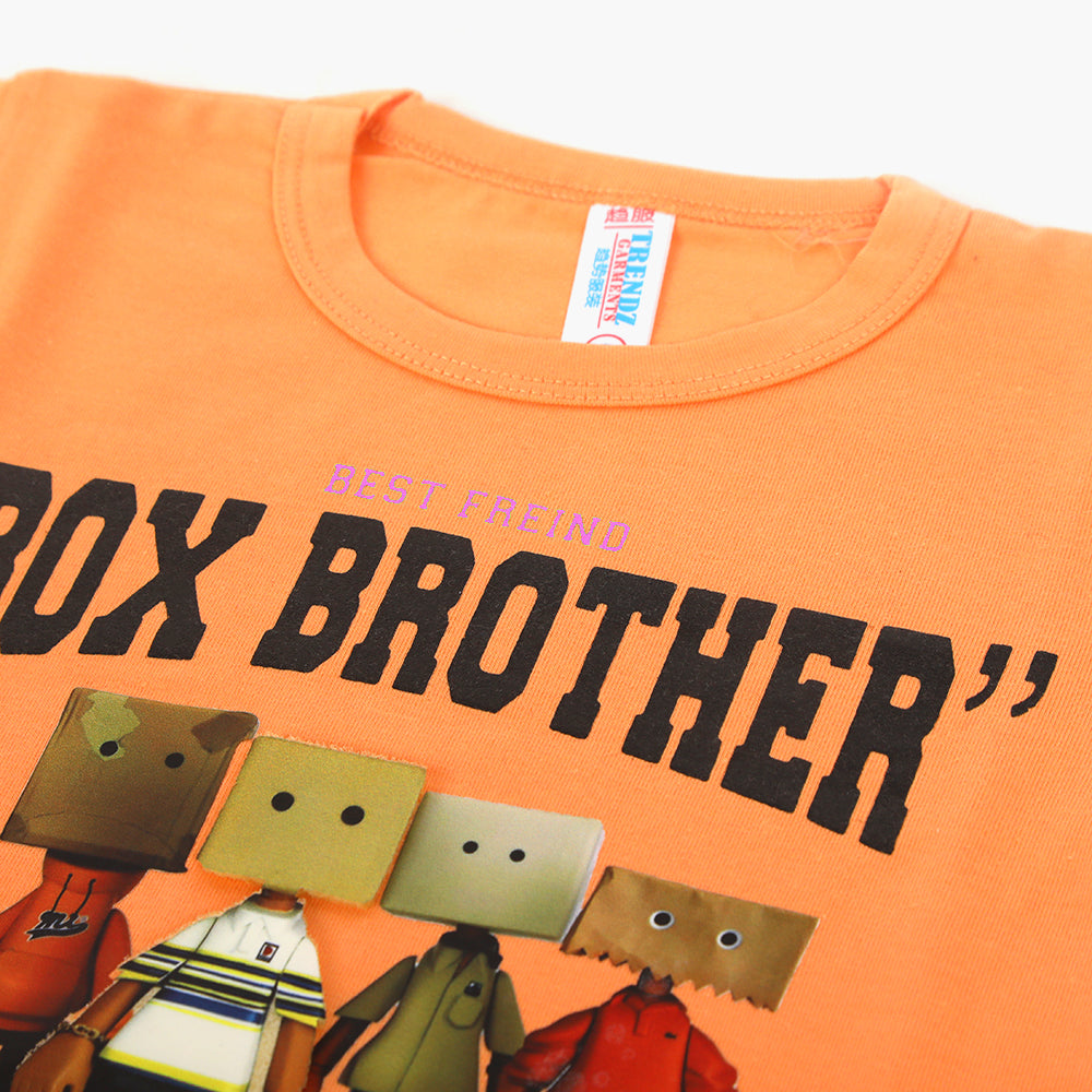 Newborn Boys Half Sleeves Suit - Orange, Newborn Boys Sets & Suits, Chase Value, Chase Value