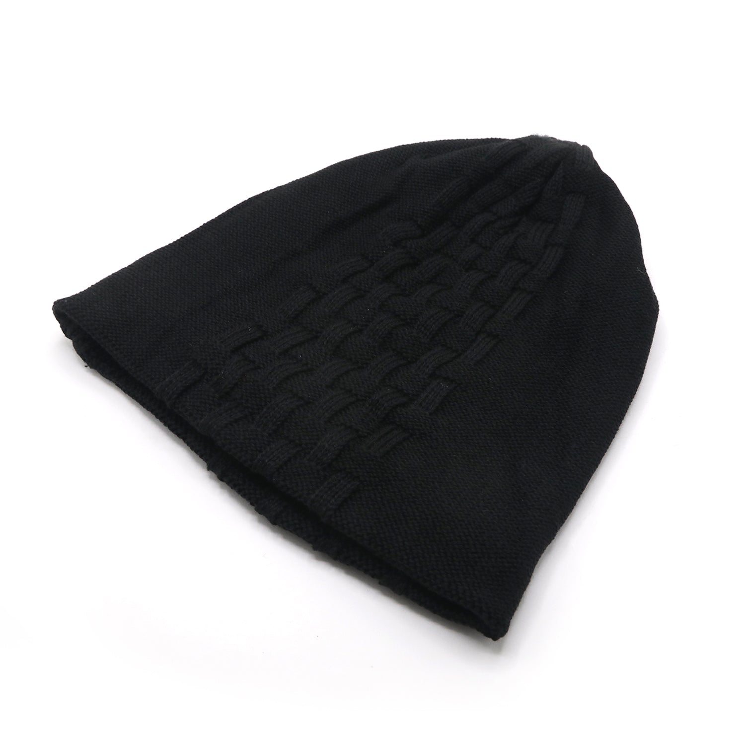 Men's Woolen Cap - Black, Men's Cap & Other Accessories, Chase Value, Chase Value