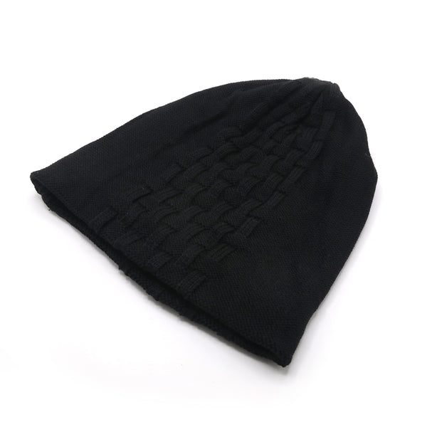 Men's Woolen Cap - Black