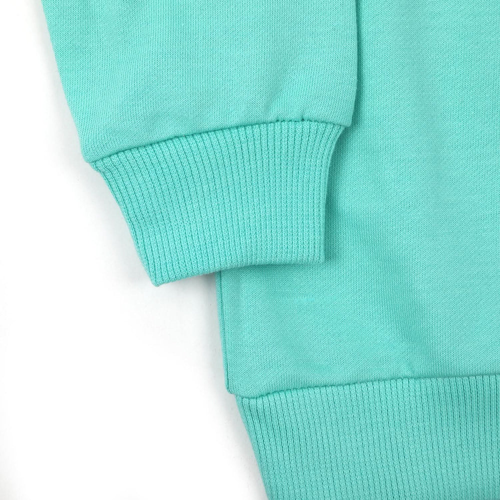 Girls Full Sleeves Sweat Shirt - Cyan, Girls Hoodies & Sweat Shirts, Chase Value, Chase Value