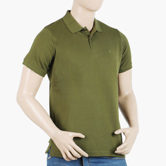 Men's Valuable Half Sleeves Polo T-Shirt - Olive Green