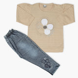 Girls Tights Suit - Beige, Girls Suits, Chase Value, Chase Value