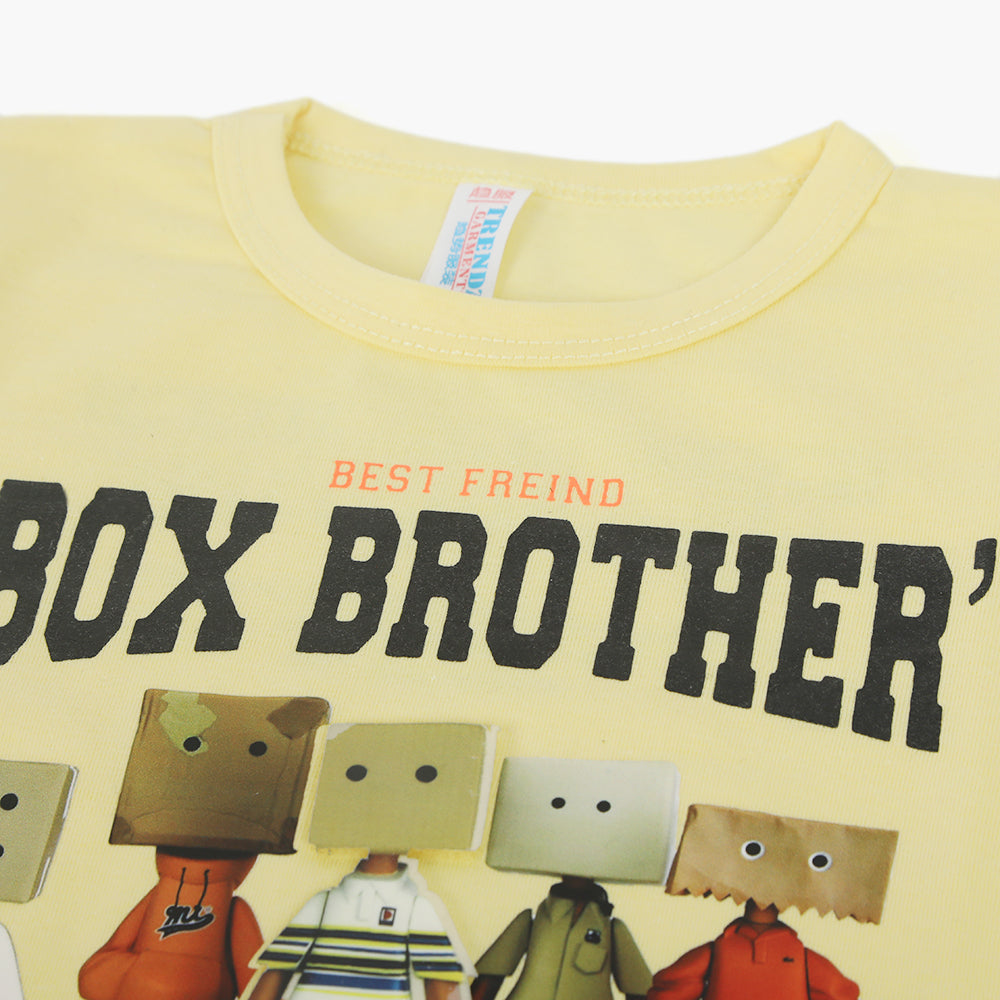 Newborn Boys Half Sleeves Suit - Yellow, Newborn Boys Sets & Suits, Chase Value, Chase Value