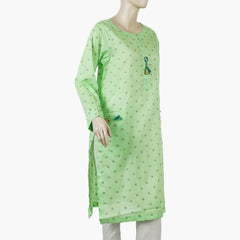 Women's Stitched Kurti - Pista Green
