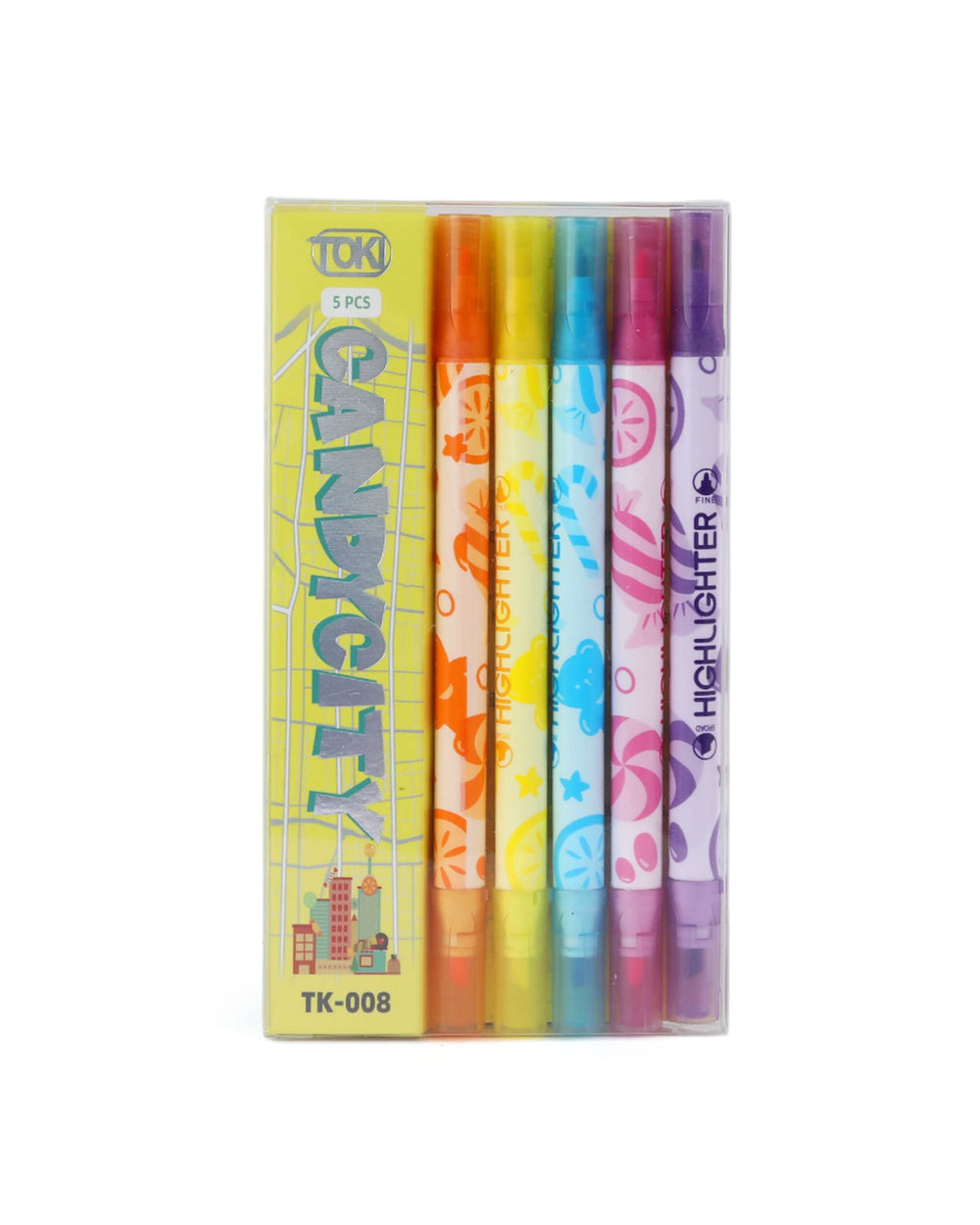 Highlighter Marker 5-Piece Set, Coloring Tools, Chase Value, Chase Value
