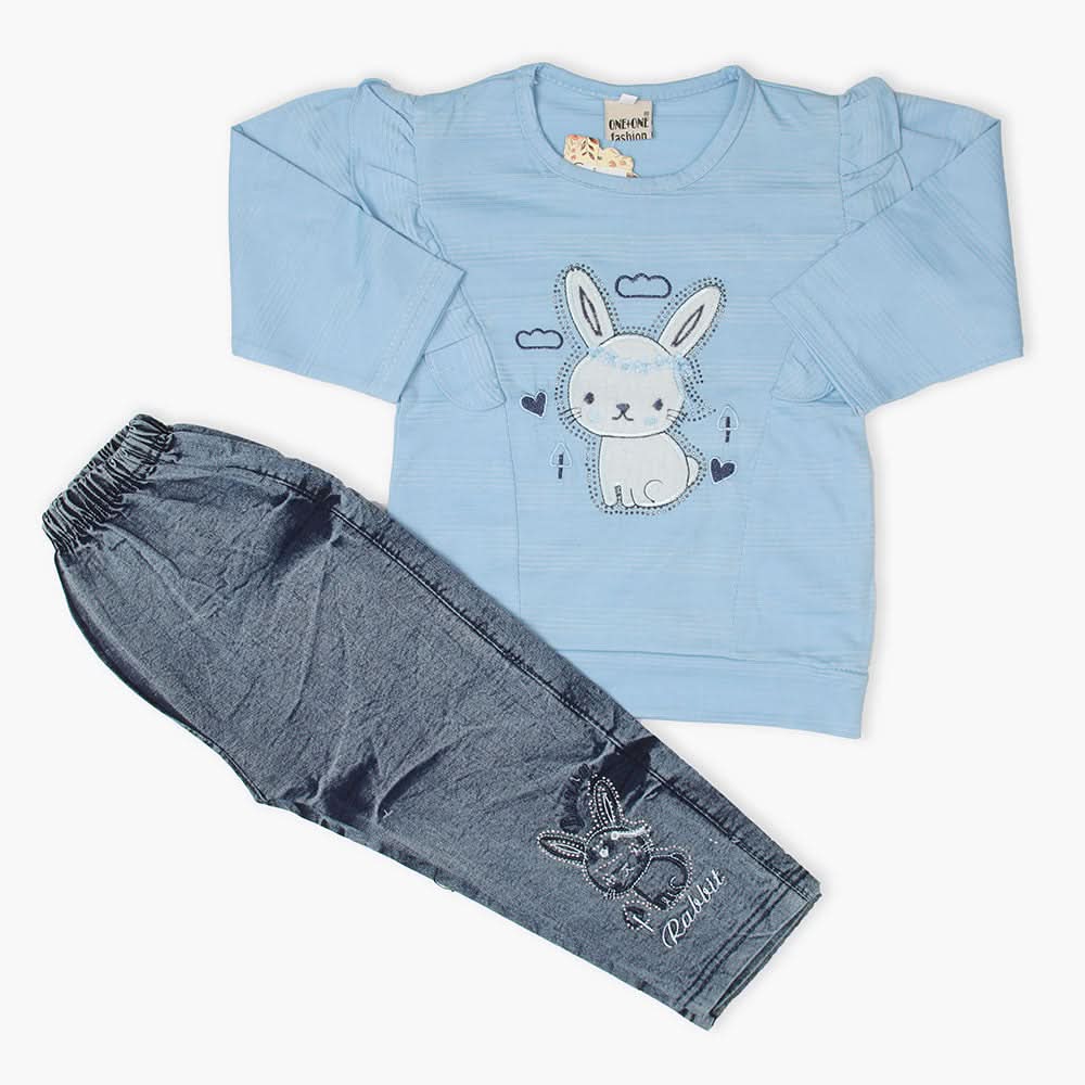 Girls Tights Suit - Blue, Girls Suits, Chase Value, Chase Value