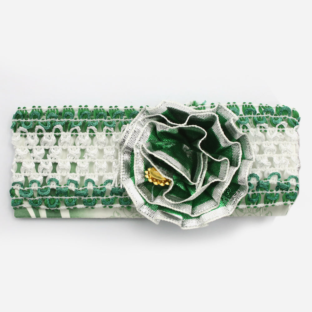 Girls Azadi Matha Patti - Green, Girls Hair Accessories, Chase Value, Chase Value