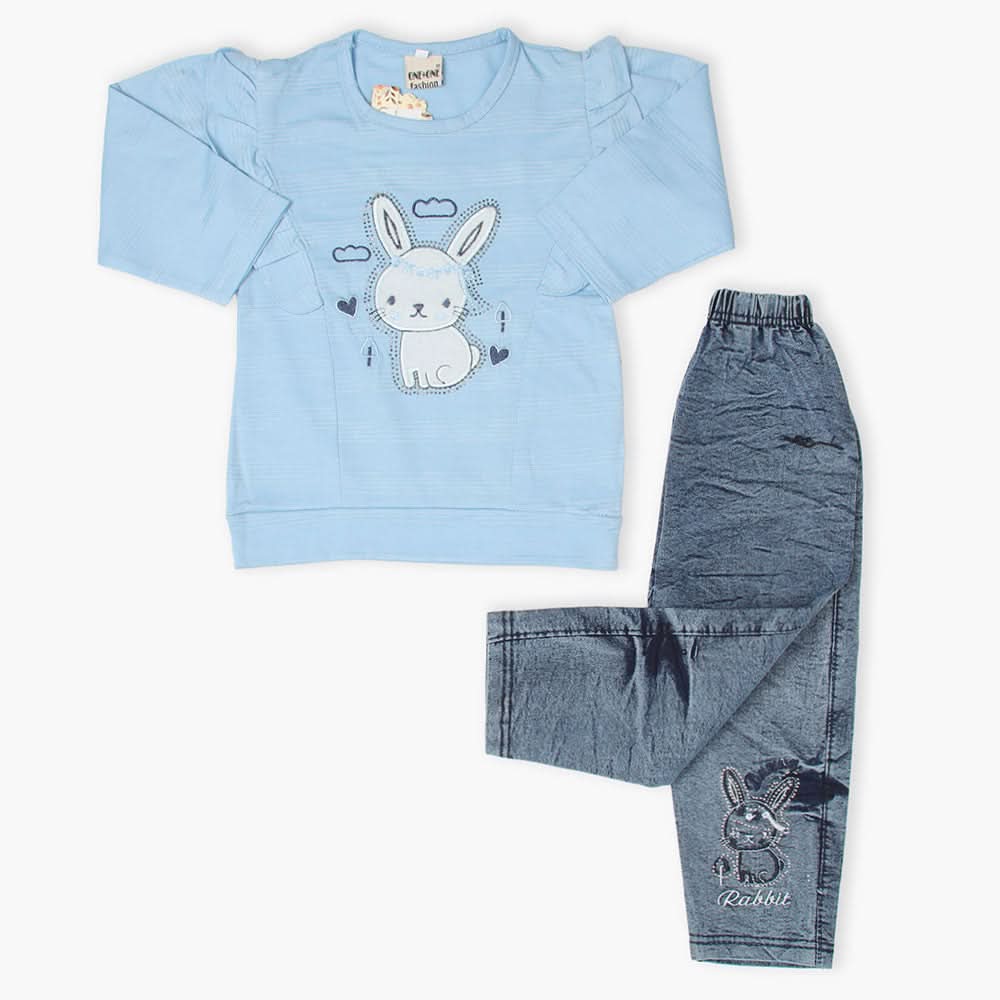 Girls Tights Suit - Blue, Girls Suits, Chase Value, Chase Value