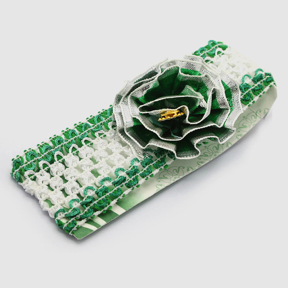 Girls Azadi Matha Patti - Green, Girls Hair Accessories, Chase Value, Chase Value