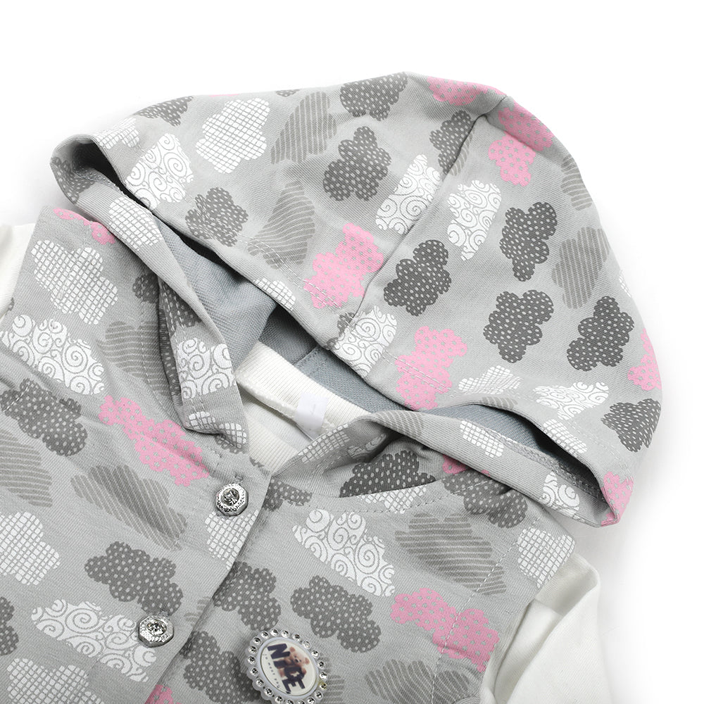 Newborn Girls Full Sleeves Suit - Pink, Newborn Girls Sets & Suits, Chase Value, Chase Value