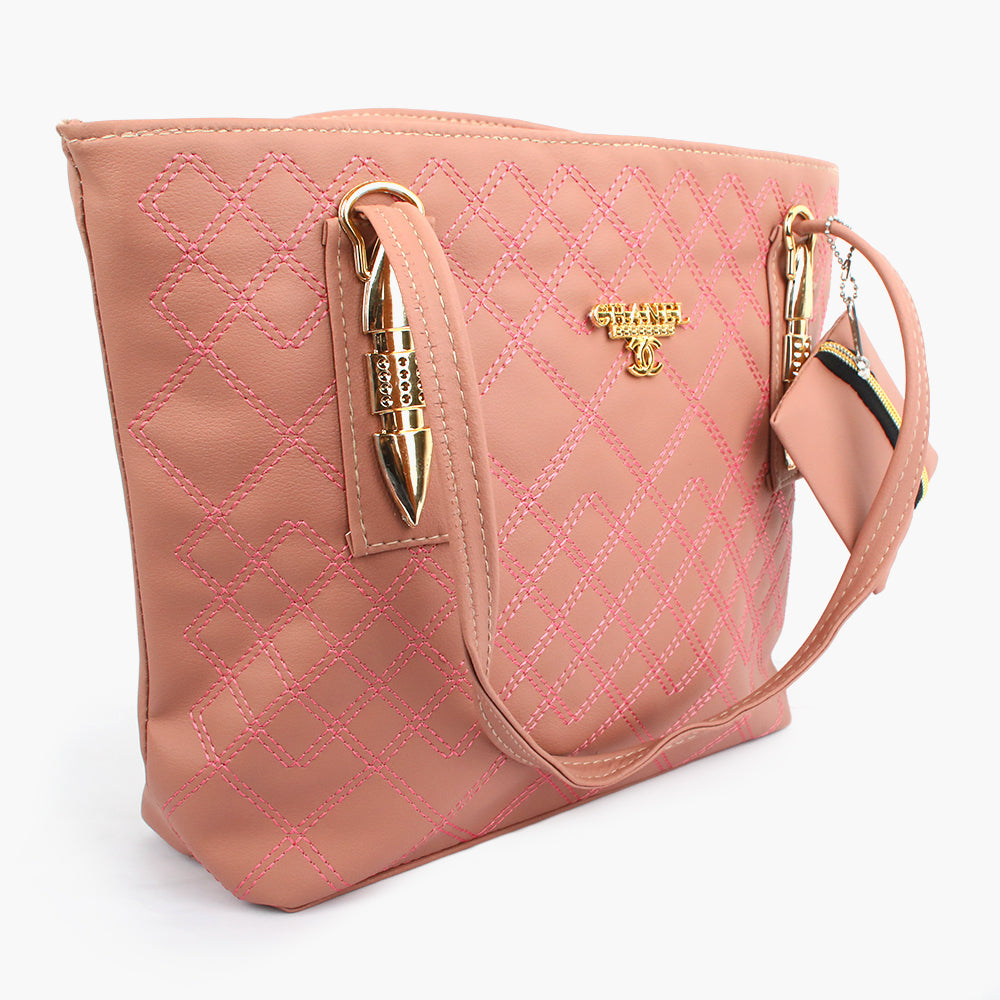 Women's Hand Bag - Tea Pink, Women Bags, Chase Value, Chase Value