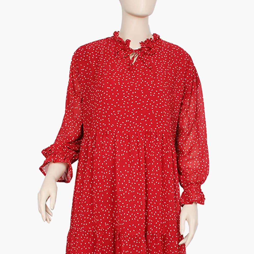 Women's Long Maxi - Red, Women T-Shirts & Tops, Chase Value, Chase Value