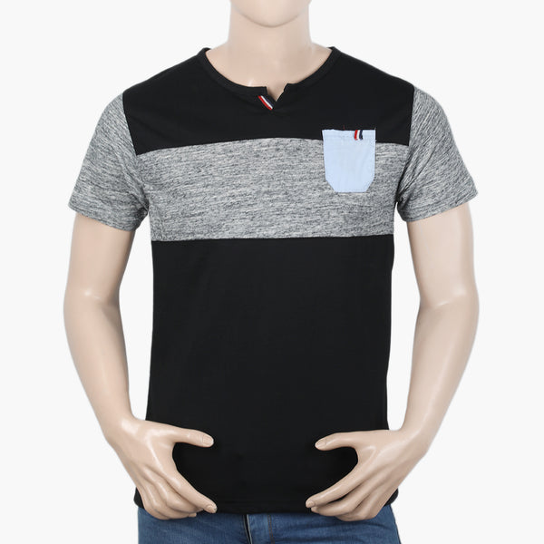 Men's Half Sleeves T-Shirt - Black, Men's T-Shirts & Polos, Chase Value, Chase Value