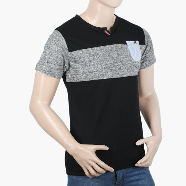 Men's Half Sleeves T-Shirt - Black, Men's T-Shirts & Polos, Chase Value, Chase Value