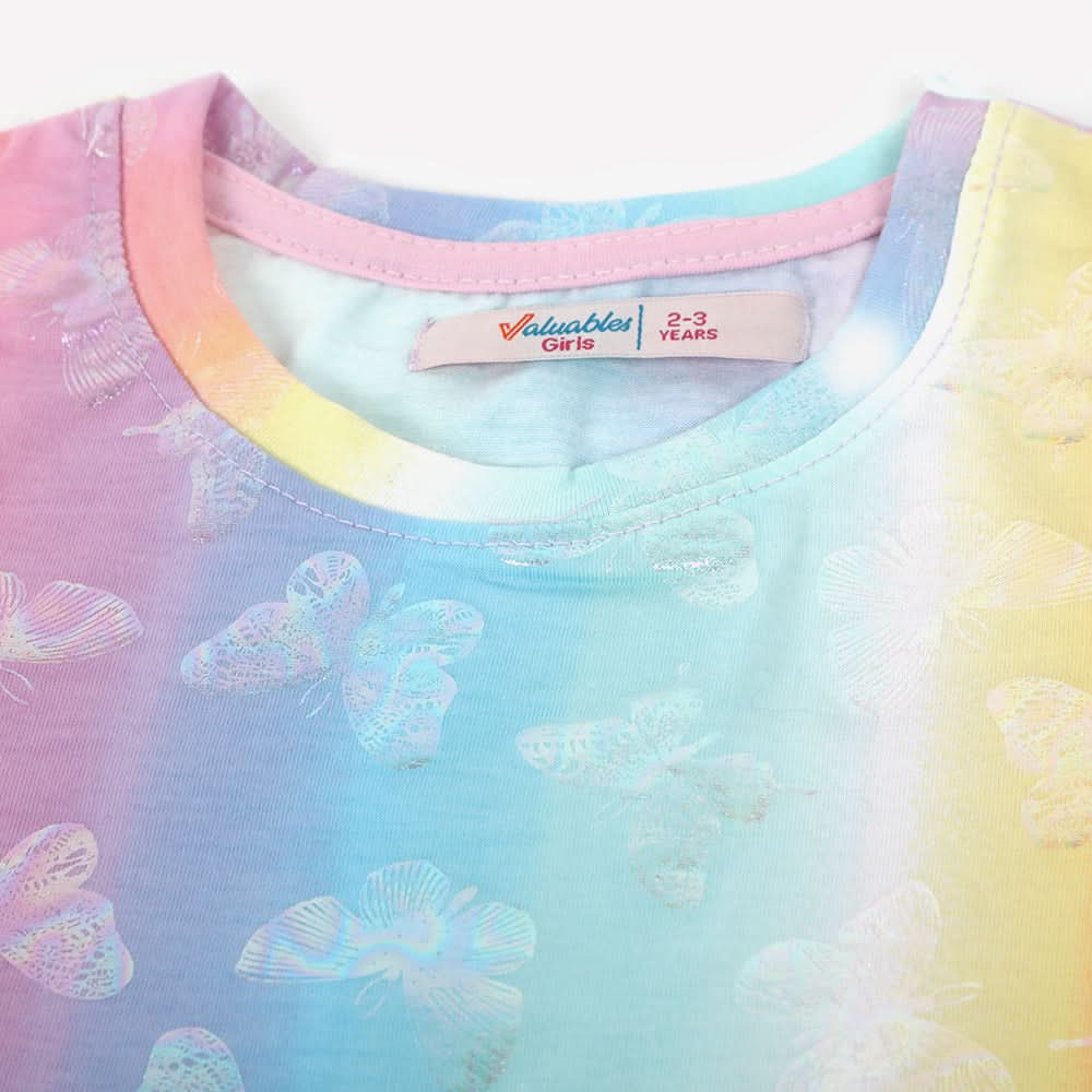 Girls Half Sleeves T-Shirt - Multi Color, Girls T-Shirts, Chase Value, Chase Value