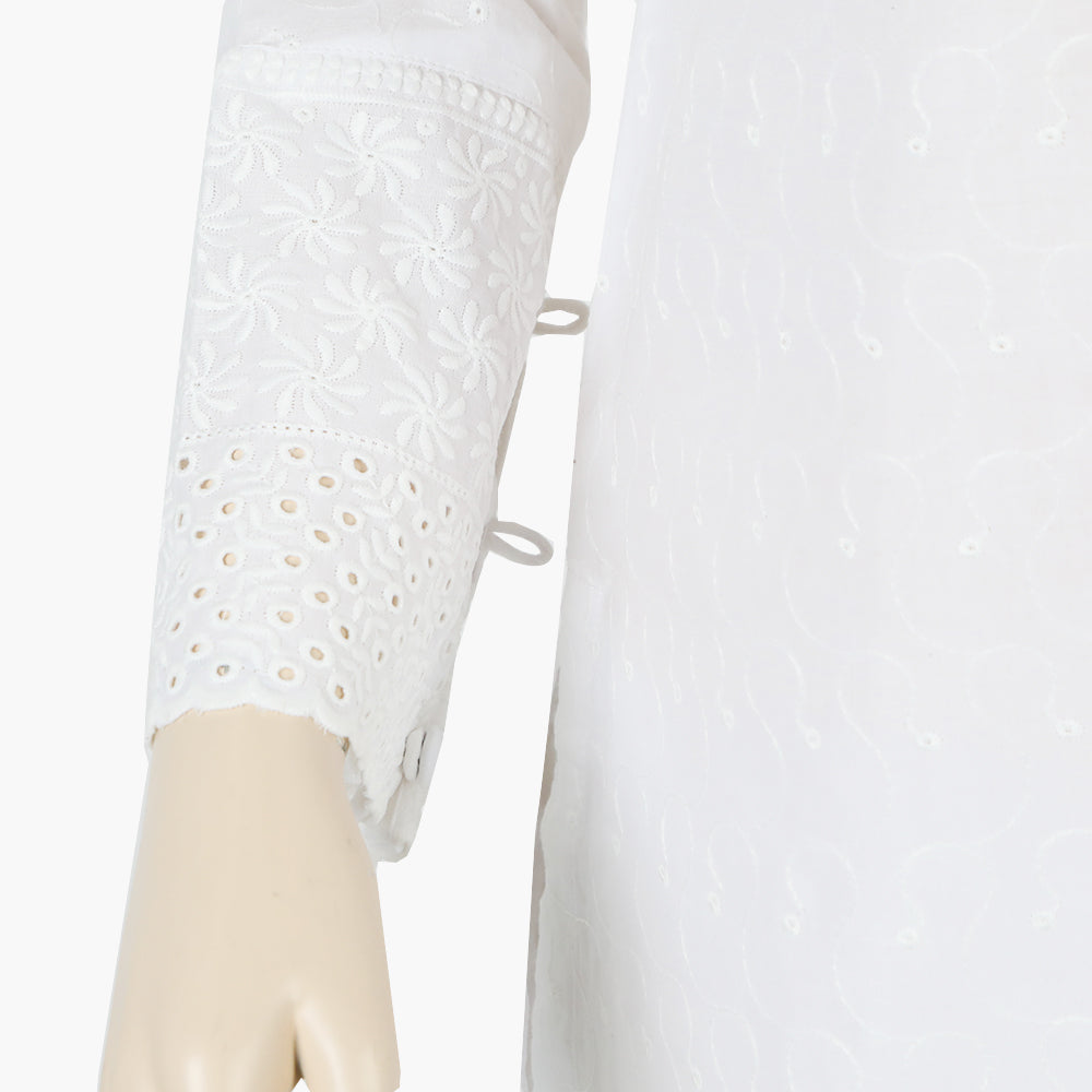 Women's Plain Shalwar Suit - White, Women Shalwar Suits, Chase Value, Chase Value