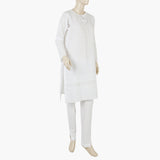 Women's Plain Shalwar Suit - White, Women Shalwar Suits, Chase Value, Chase Value