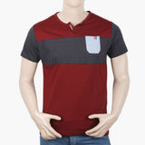 Men's Half Sleeves T-Shirt - Maroon, Men's T-Shirts & Polos, Chase Value, Chase Value