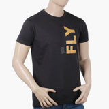 Men's Half Sleeves T-Shirt - Dark Grey, Men's T-Shirts & Polos, Chase Value, Chase Value