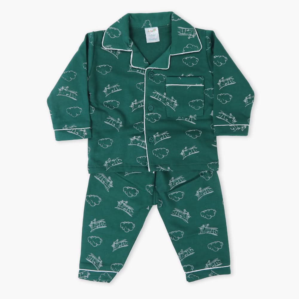 Newborn Boys Night Suit - Green, Newborn Boys Sets & Suits, Chase Value, Chase Value