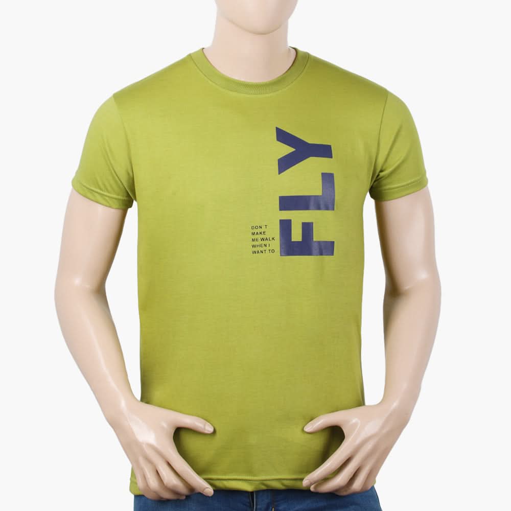 Men's Half Sleeves T-Shirt - Green, Men's T-Shirts & Polos, Chase Value, Chase Value