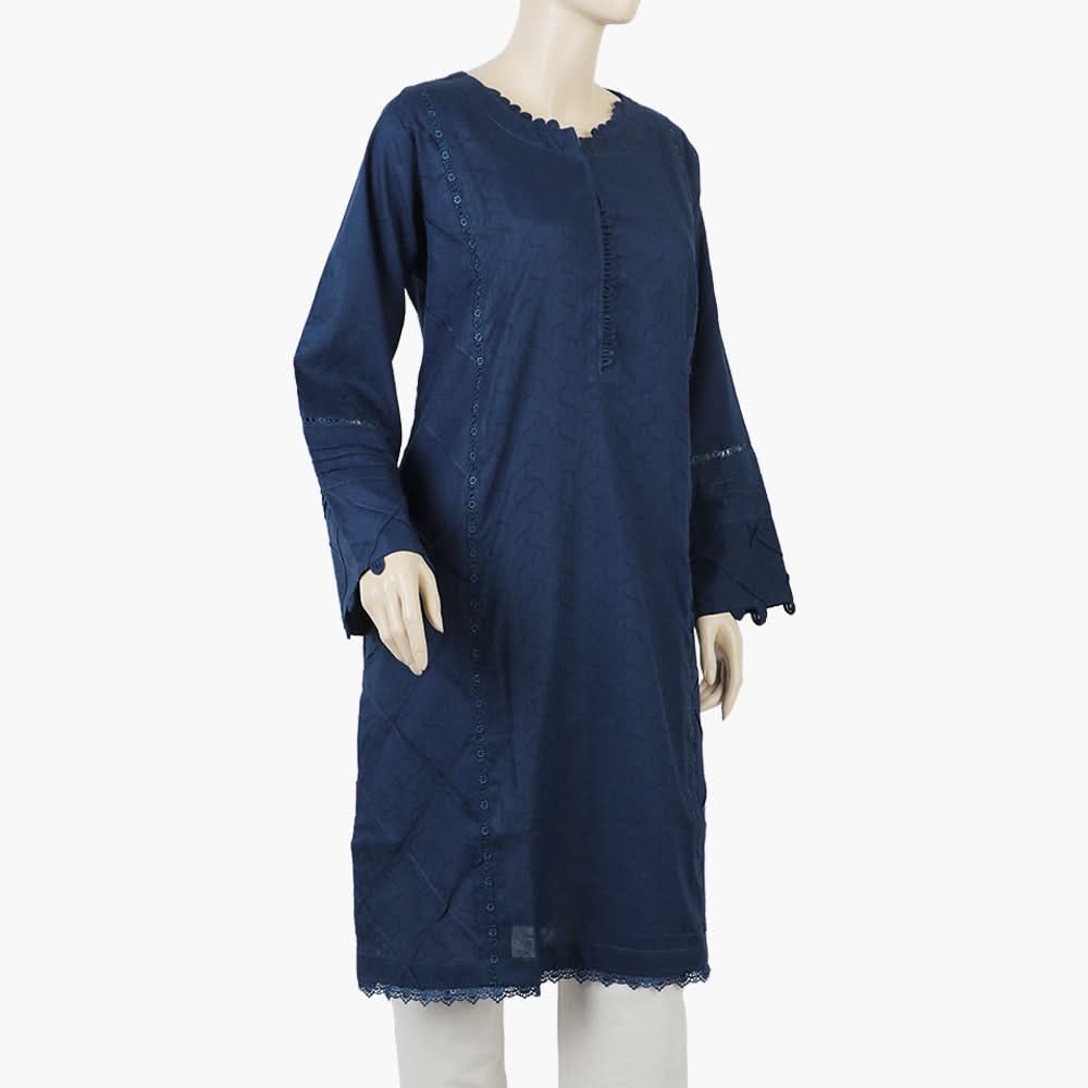 Women's Stitched Kurti - Blue, Women Ready Kurtis, Chase Value, Chase Value