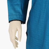 Women's Stitched Kurti - Steel Blue, Women Ready Kurtis, Chase Value, Chase Value
