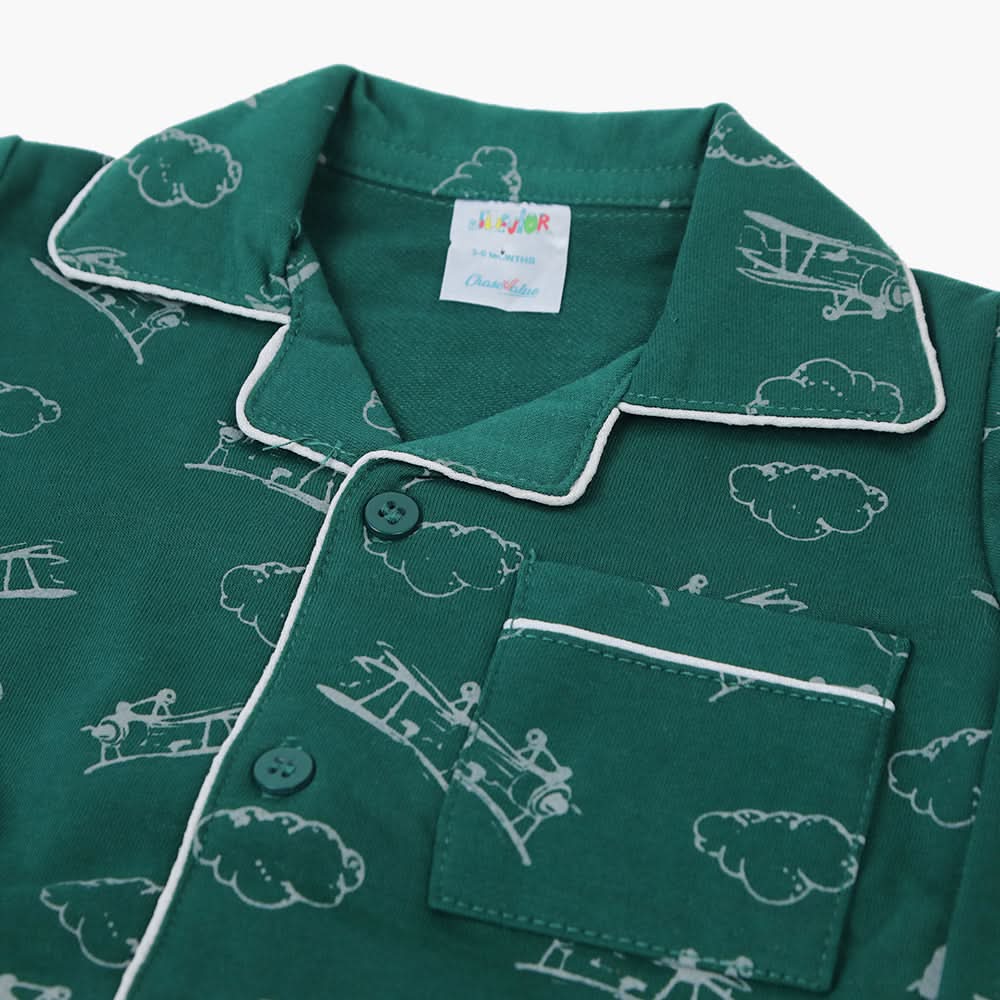 Newborn Boys Night Suit - Green, Newborn Boys Sets & Suits, Chase Value, Chase Value