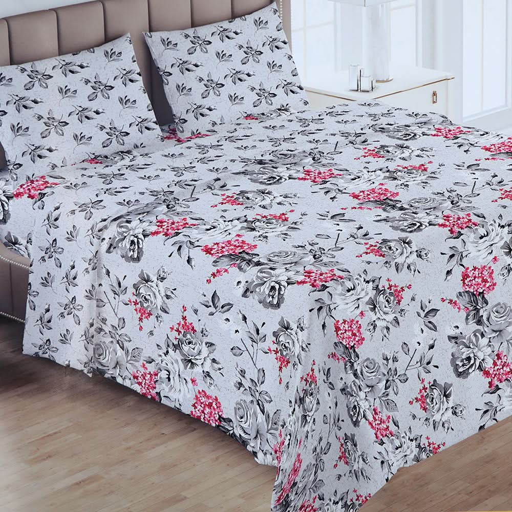 Double Bed Sheet Set of 5Pcs- C5, Double Size Bed Sheet, Chase Value, Chase Value