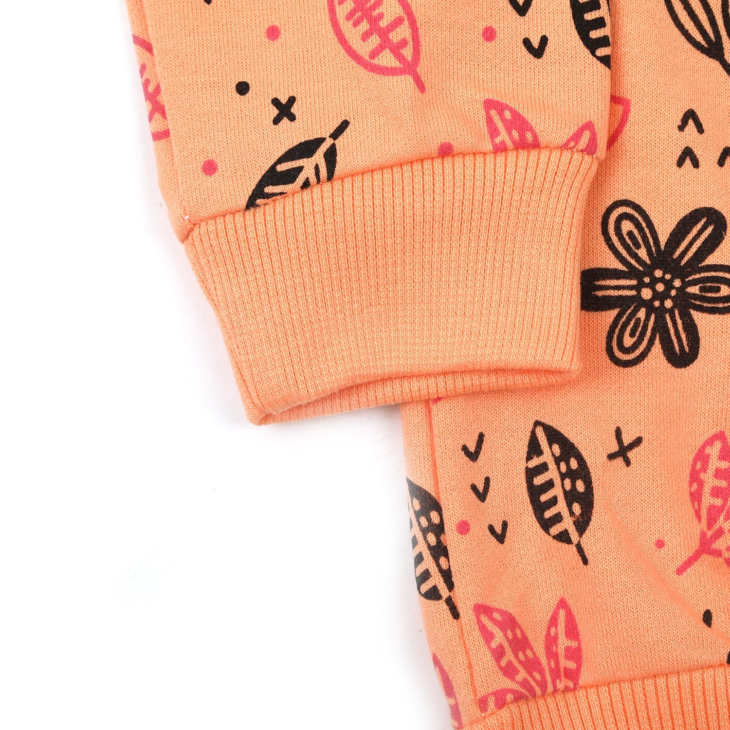 Girls Full Sleeves Hoodie T-Shirt - Peach, Girls Hoodies & Sweat Shirts, Chase Value, Chase Value