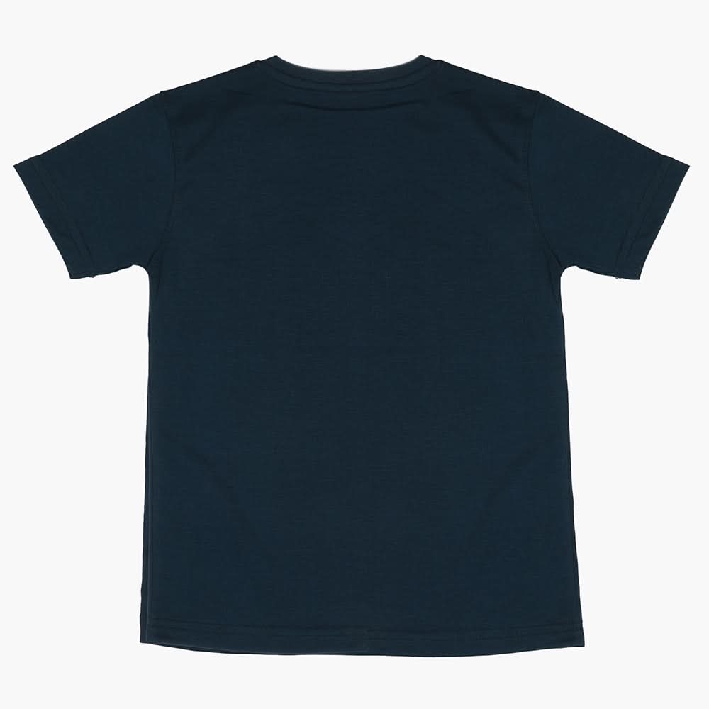 Boys Half Sleeves T-Shirt - Steel Green, Boys T-Shirts, Chase Value, Chase Value