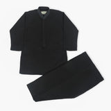 Boys Mashriq Embroidered Shalwar Suit - Black, Boys Shalwar Kameez, Chase Value, Chase Value