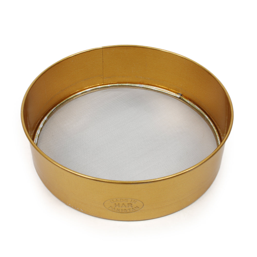 Stainless Steel Flour Strainer - Golden, Strainer, Chase Value, Chase Value