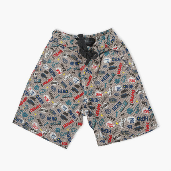 Boys Printed Cotton Short - Multi Color, Boys Shorts, Chase Value, Chase Value